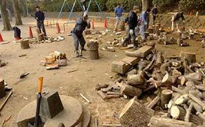 薪割りスペース